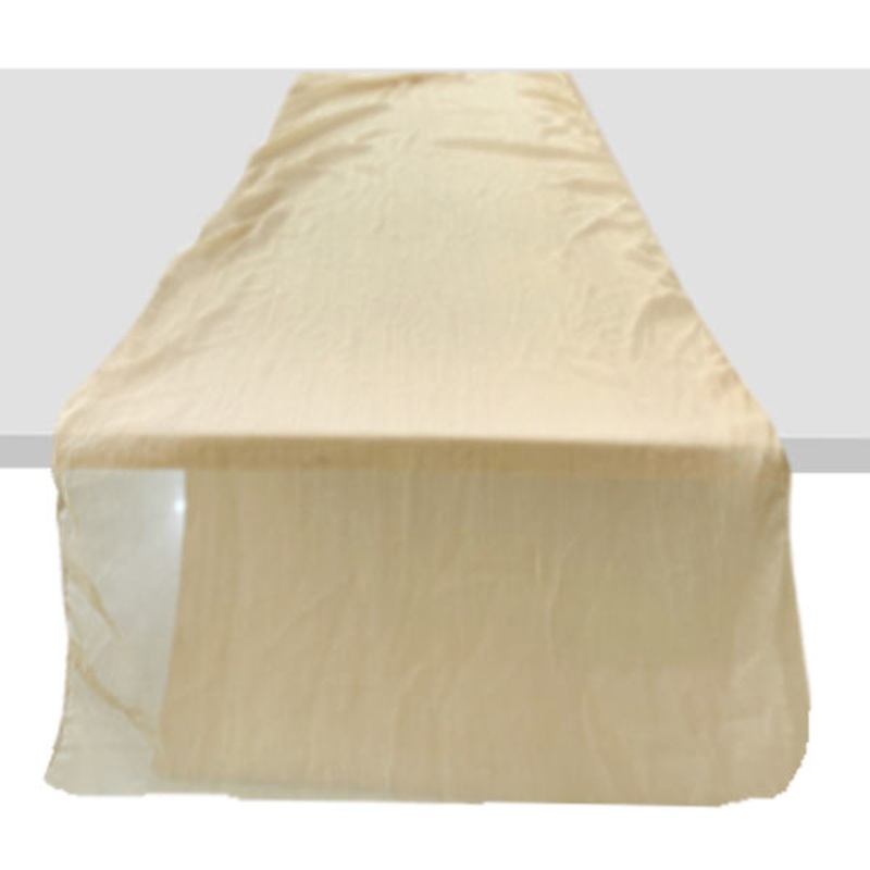 Gold Chiffon Wedding Table Runner, 120×20