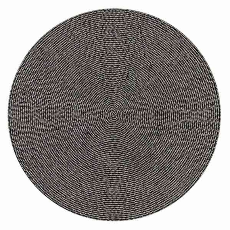 Gunmetal Grey Beaded Placemat
