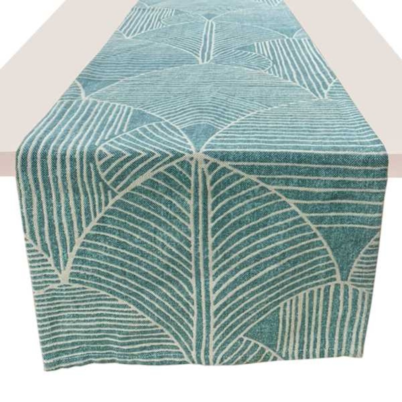Leaf Print Table Runner, 72×13