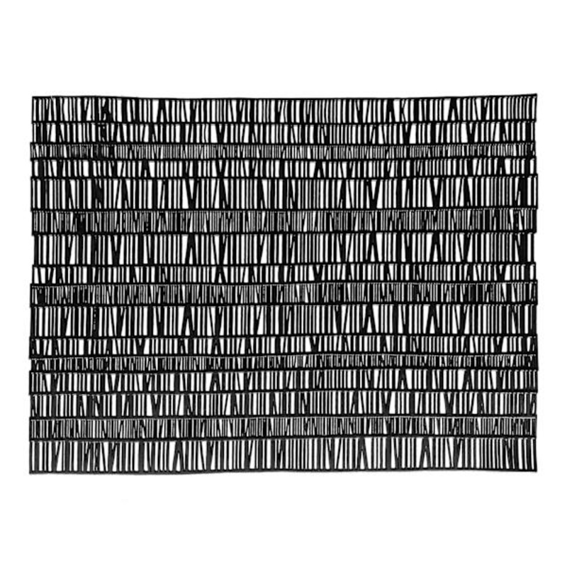 Makara Black Placemat, 13×18