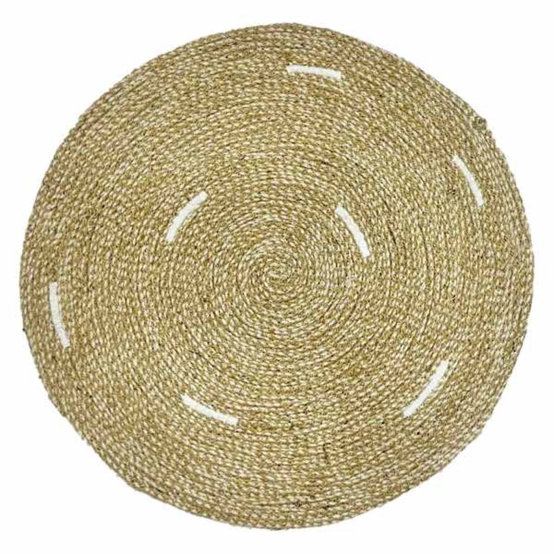 Natural Jute Round Placemat, 15″