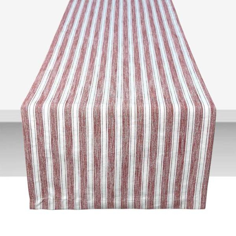 Red Pear Striped Table Runner, 72×13