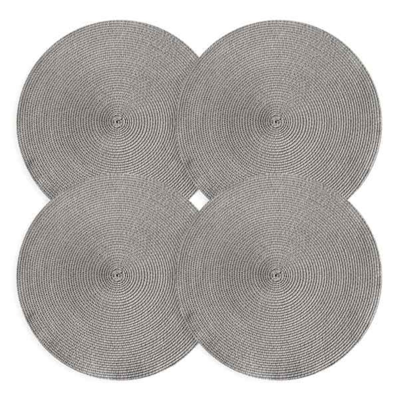 Set of 4 Emma Pebble Round Placemat, 15″