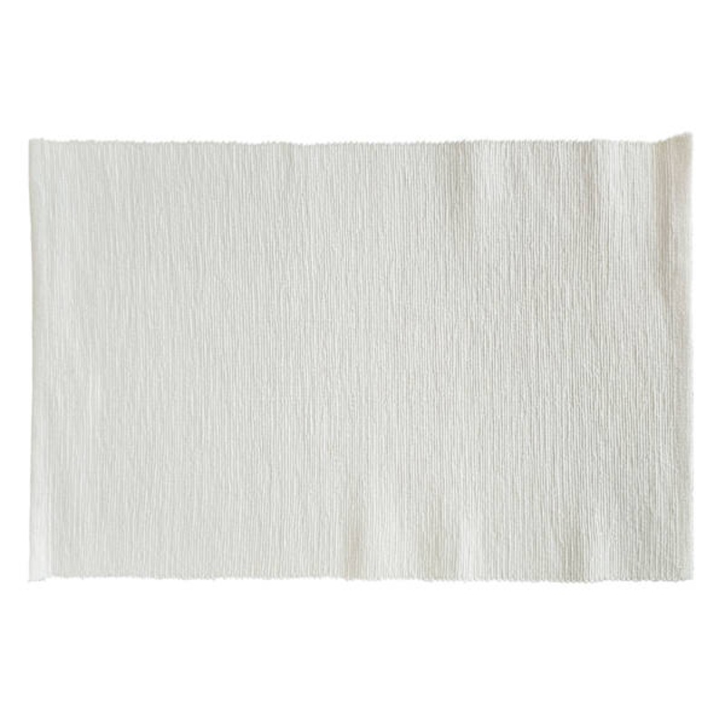 Set of 4 Ivory Ribbed Placemats
