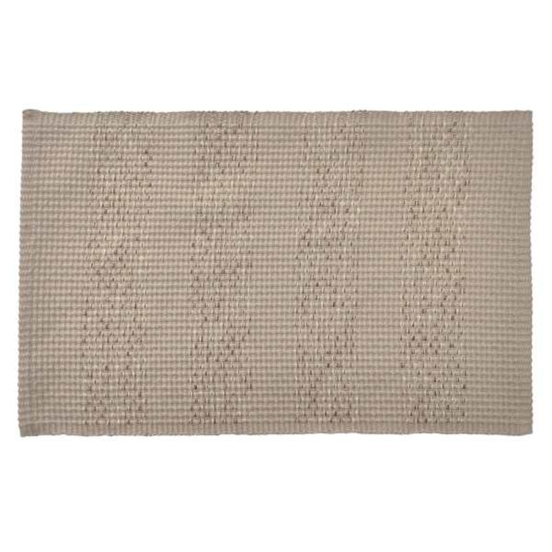 Set of 4 Natural Brown Textured Cotton Placemats, 18×12