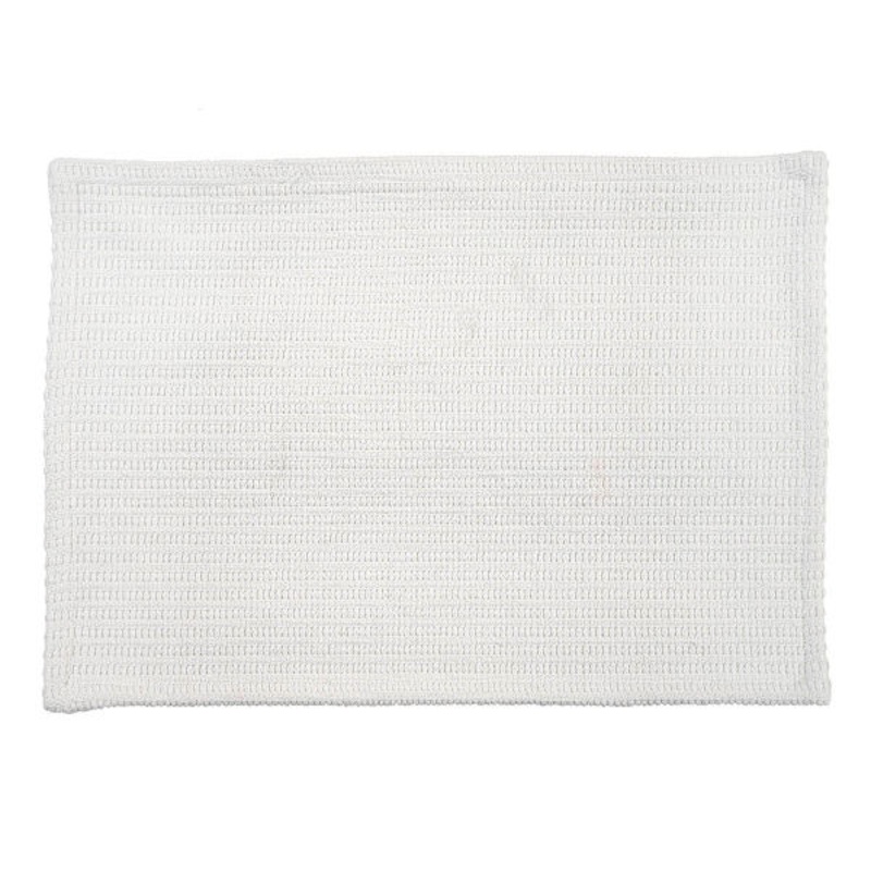 Set of 4 White Dobby Woven Placemat, 13×19