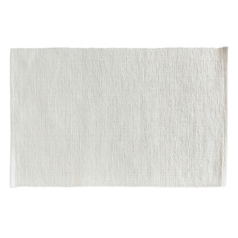 Set of 4 White Ribbed Placemats