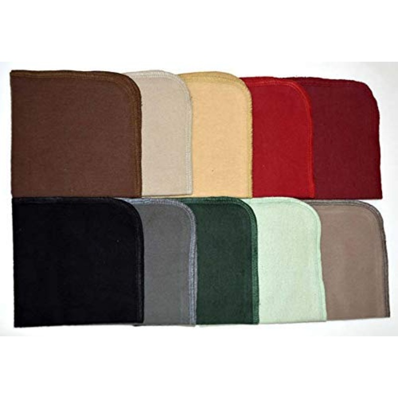 1 Ply Cotton Flannel 12×12 Inches Set of 10 Earthtones Napkins
