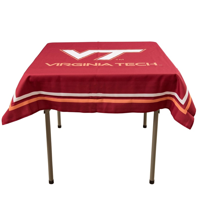 College Flags & Banners Co. Virginia Tech Hokies Logo Tablecloth or Table Overlay