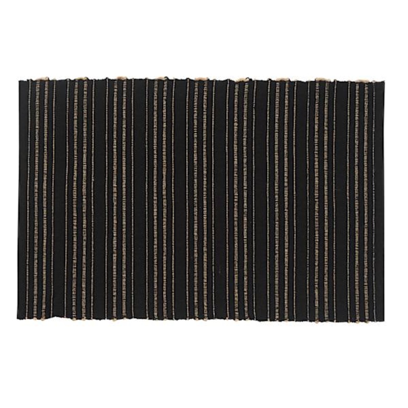 Crosby St. Black Ribbed Placemat