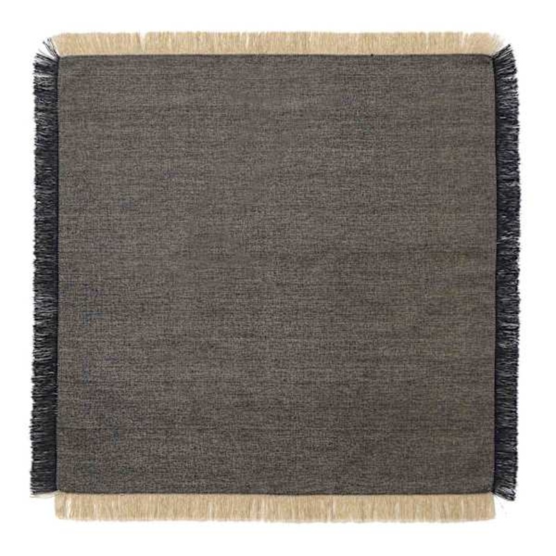Crosby St. Set of 4 Black Fringe Cloth Napkins