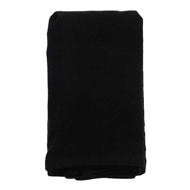 Set of 4 Black Linen-Like Cotton Napkins, 18″