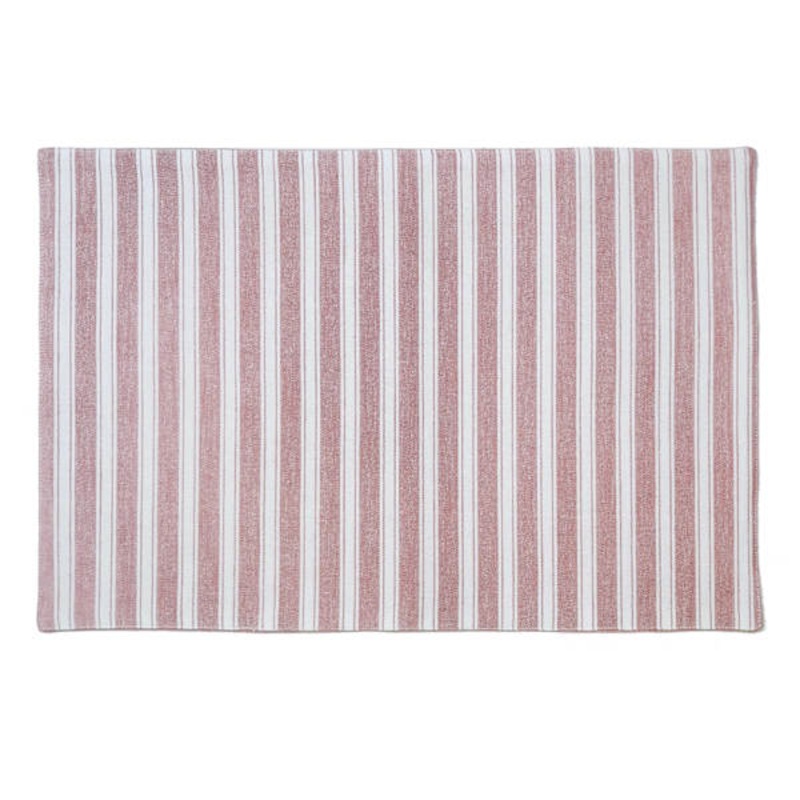 Set of 4 Pink Striped Placemats