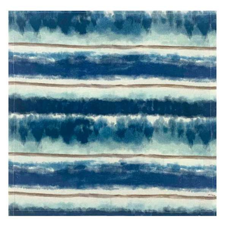 Set of 4 Shibori Striped Cloth Napkins