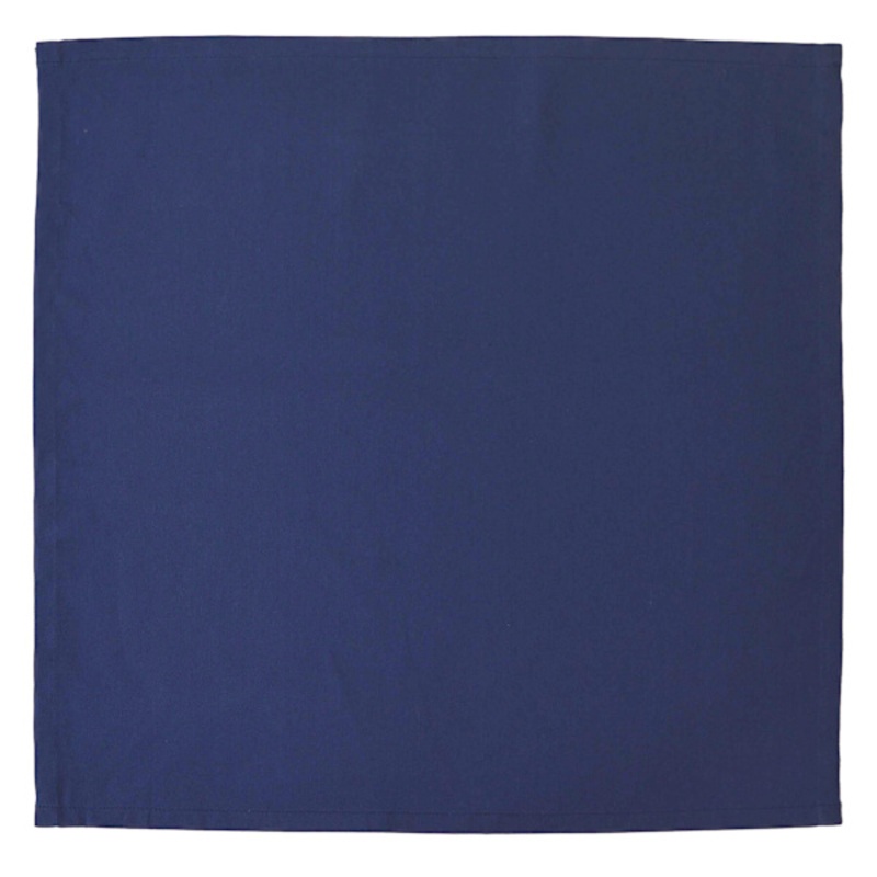 Set of 8 Blue Twill Cloth Napkins