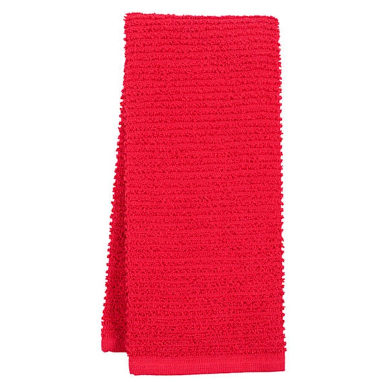 Wave Kitchen Towel, Red