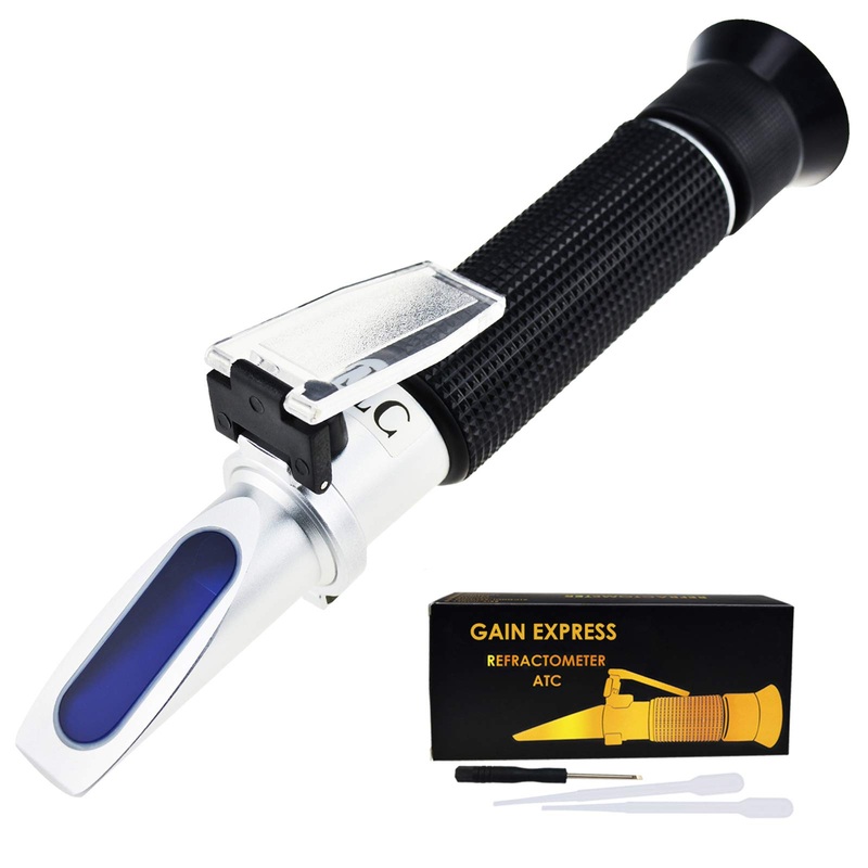 0-10% BRIX Refractometer with ATC low concentrated sugar content solutions accuracy 0.1% maple juice cutting fluid CNC Ahorns syrup makers tea