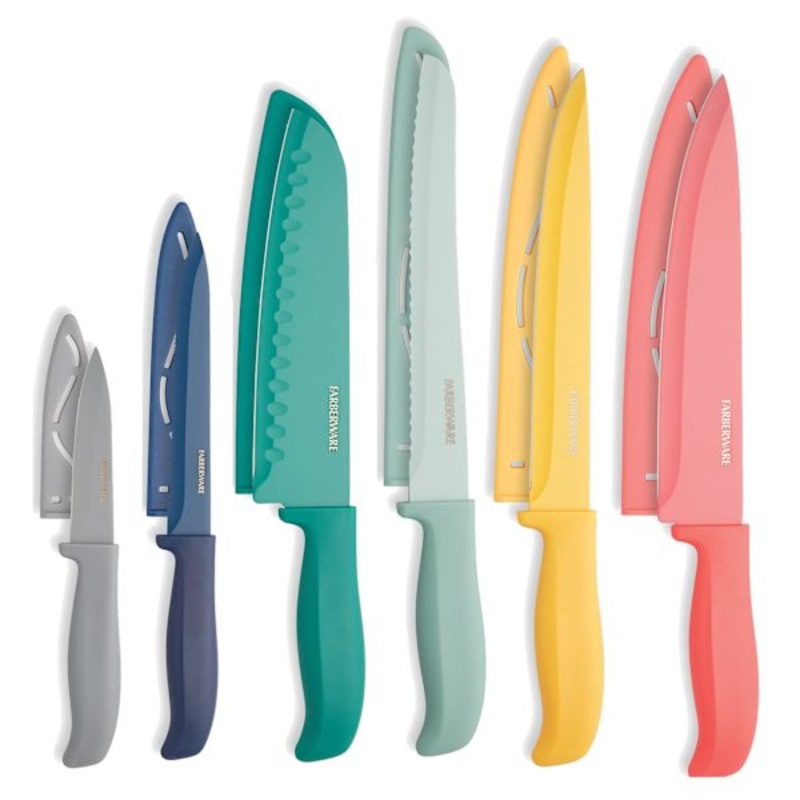 12-Piece Non-Stick Cutlery Knife & Sheath Set