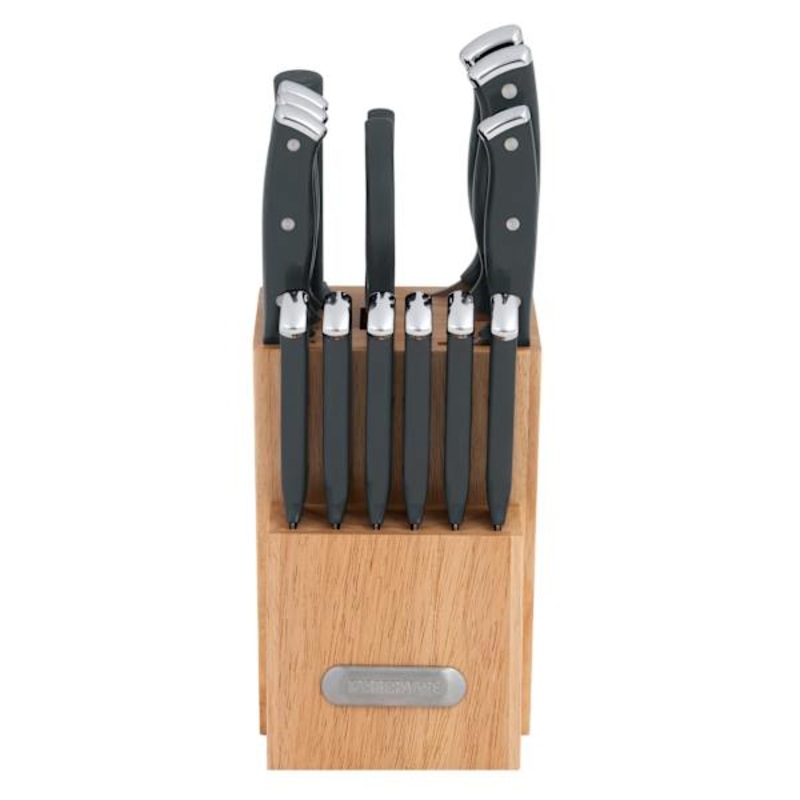 15-Piece Cutlery Block Set, Grey