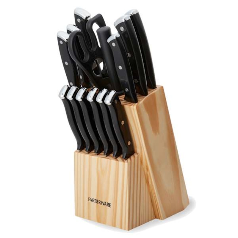 15-Piece Triple Riveted Cutlery Block Set