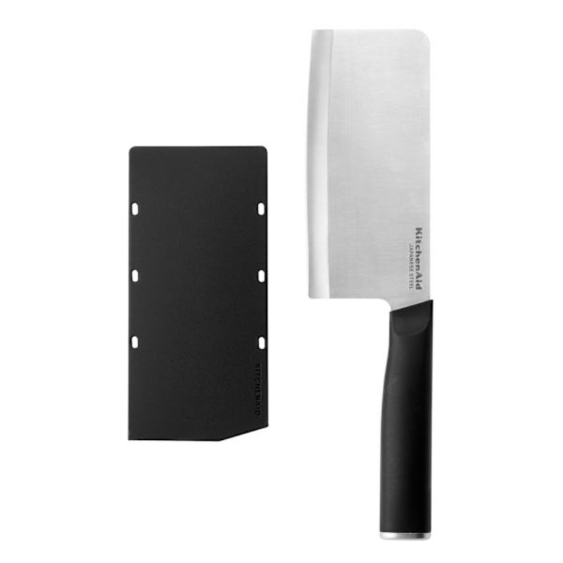 Classic Black Handle Cleaver Knife, 6″