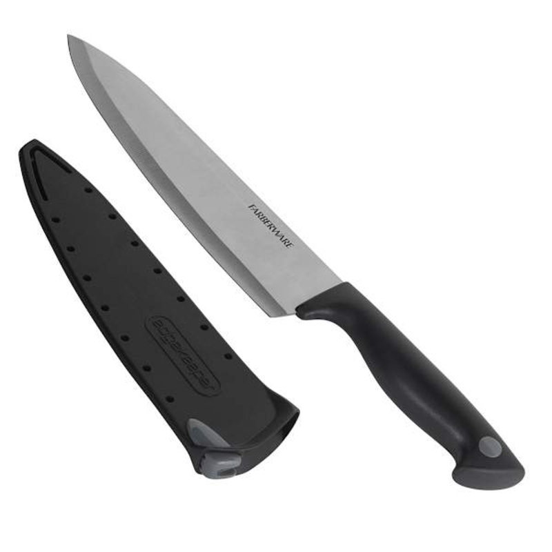 Edgekeeper Black Chef Knife, 8″