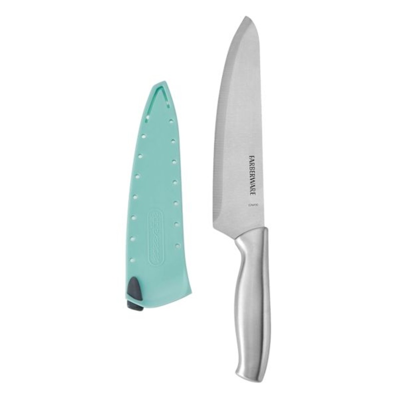Edgekeeper Stamped Stainless Steel Chef Knife, 8″