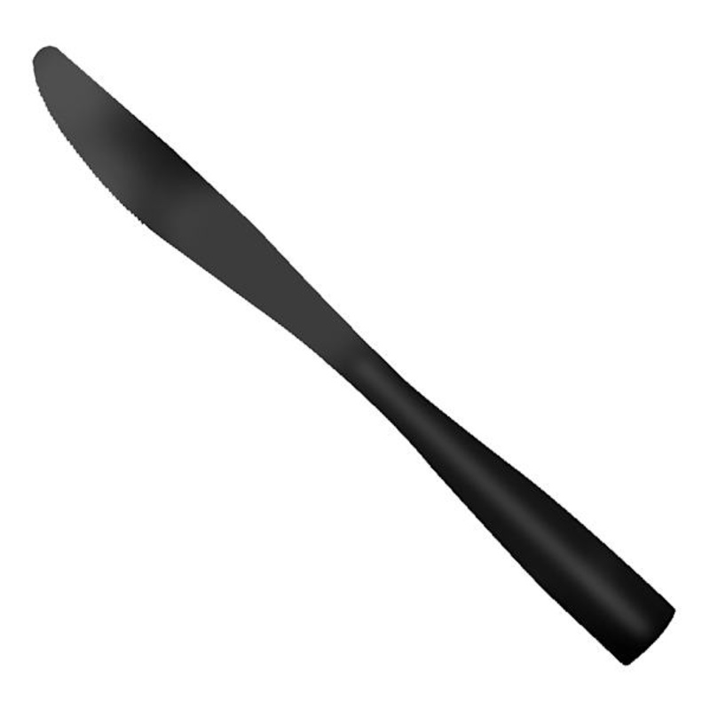Percy Dinner Knife, Satin Black