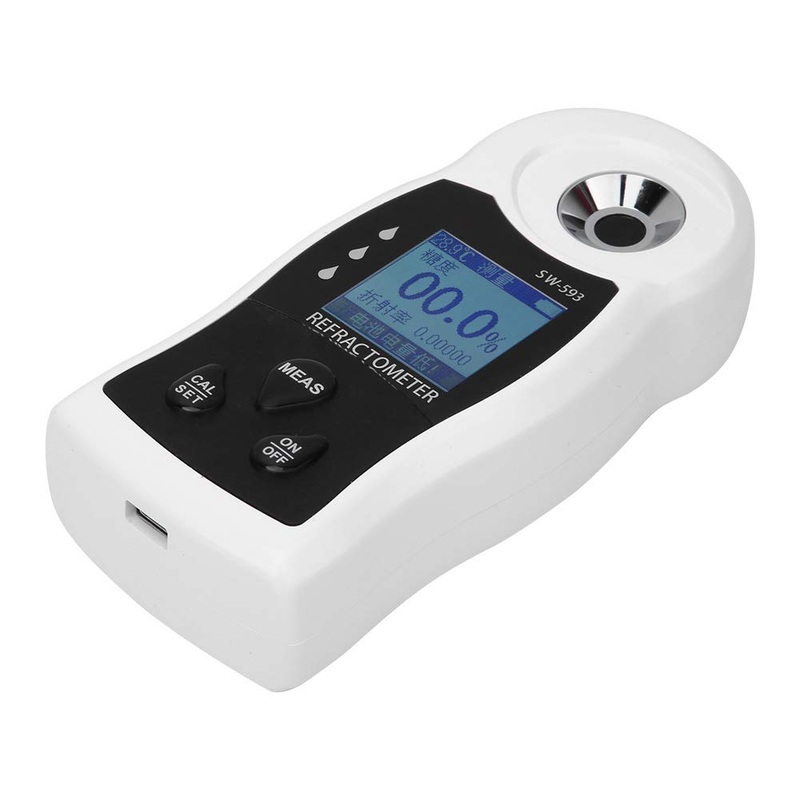 Refractometer fast measurement speed saccharimeter sensitive electronic instruments easy to use accuracy for fruit growers for food for drinks