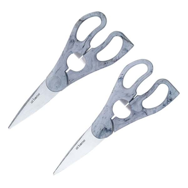2-Piece Marble-Look Kitchen Shear Set