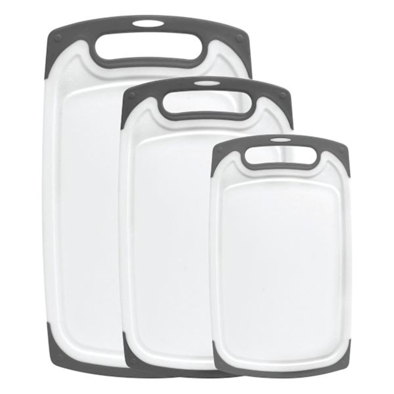 3-Piece Cutting Board Set, Charcoal