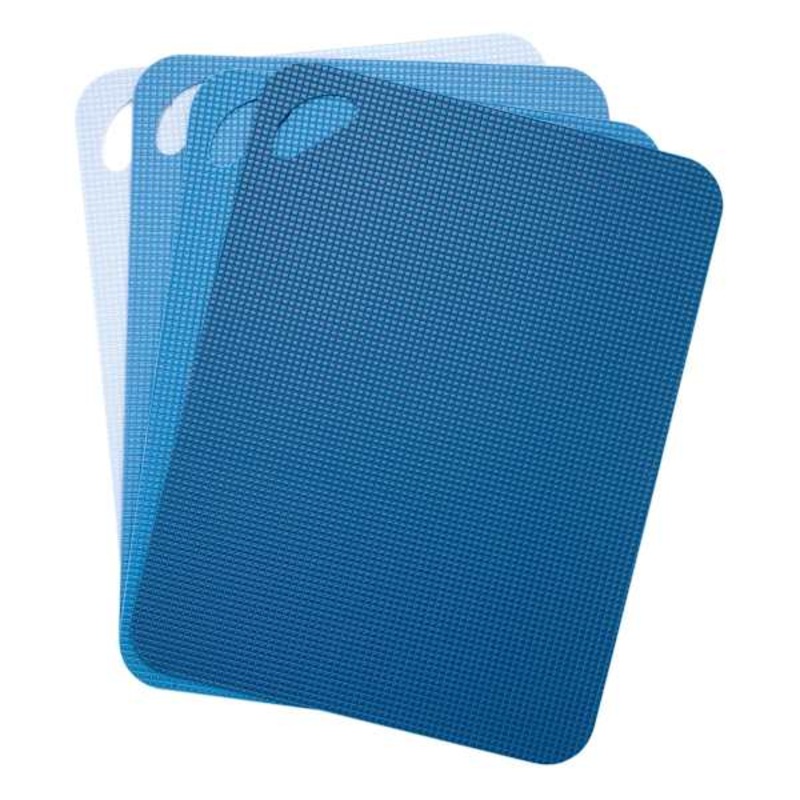 4-Piece Blue Non-Slip Mat Set, 11.4×15