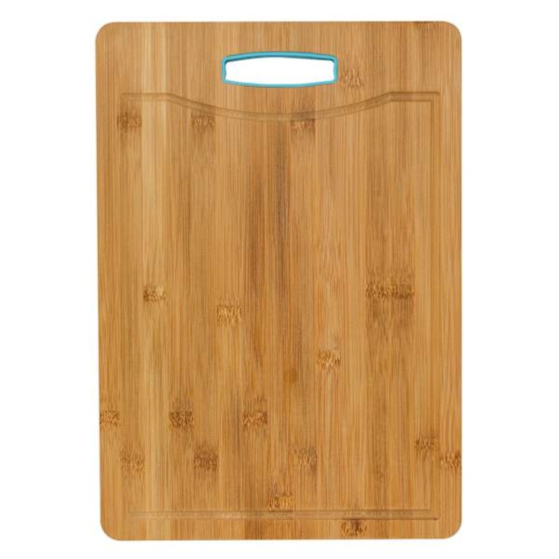 Bamboo Cutting Board with Silicone Handle, 13×9.5