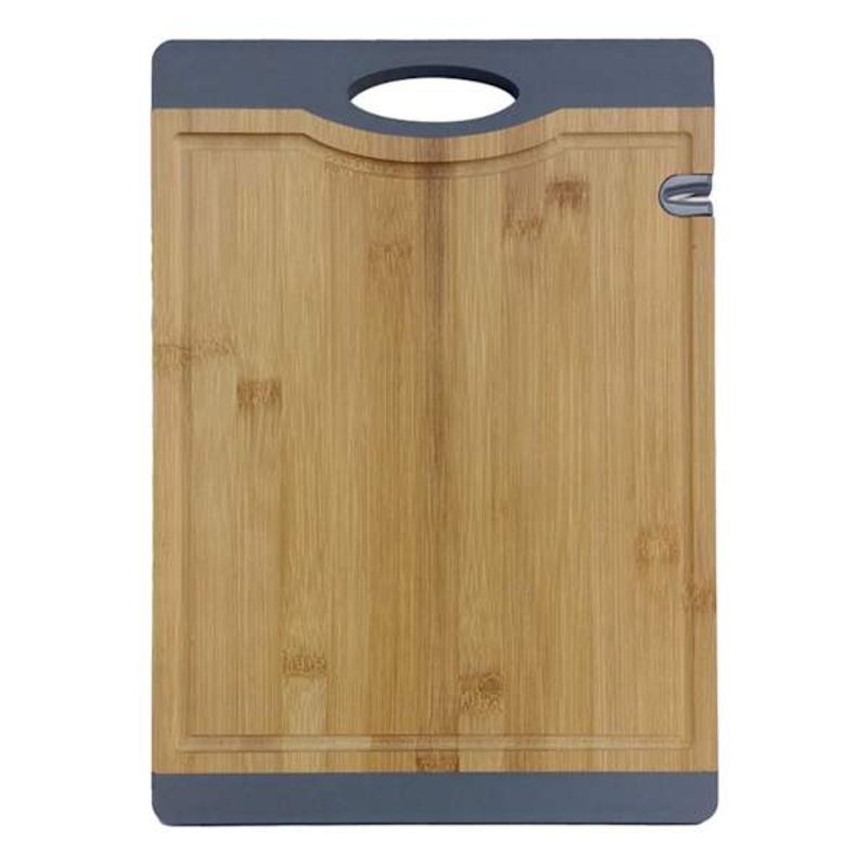 Black Edge Non-Slip Bamboo Cutting Board, 13.7×9.8
