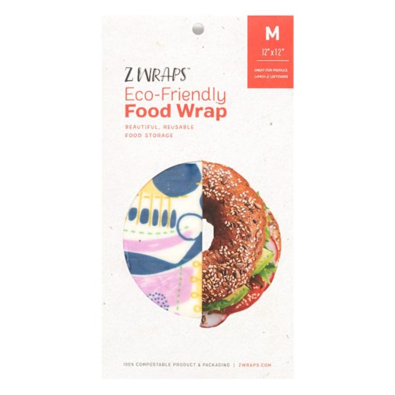 Z Wraps Eco Friendly Medium Food Wrap, 12″, Natures Music