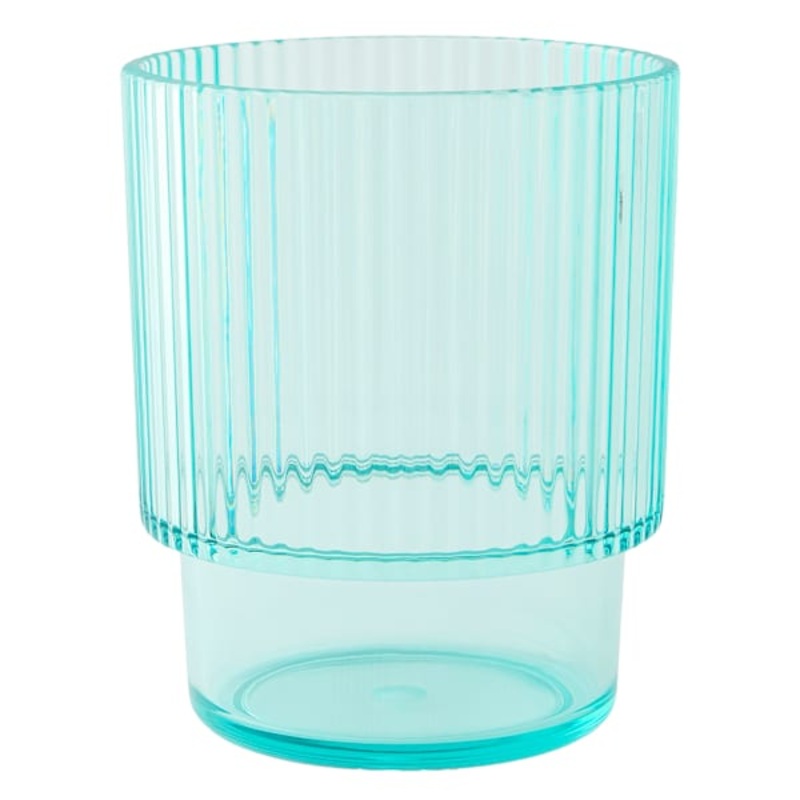 Blue Double Old Fashioned Glass, 14oz