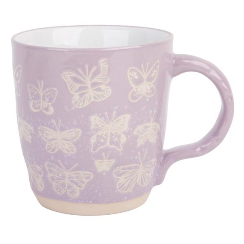 Lavender Butterflies Mug, 16.5oz