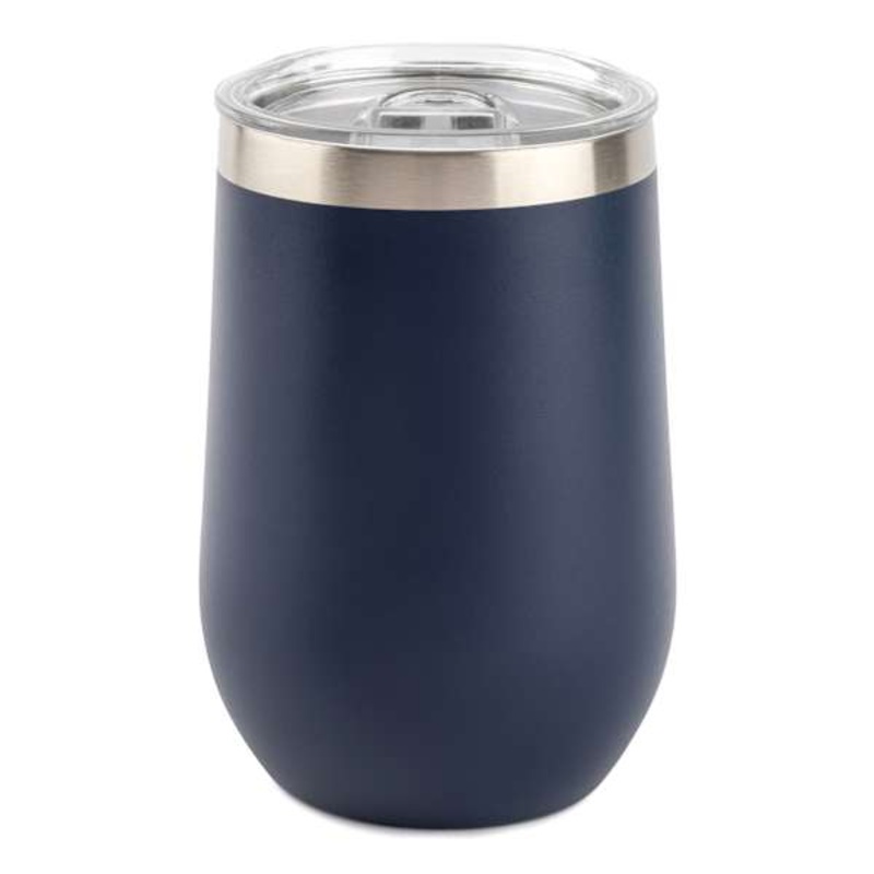 Navy Blue Wine Tumbler, 14oz