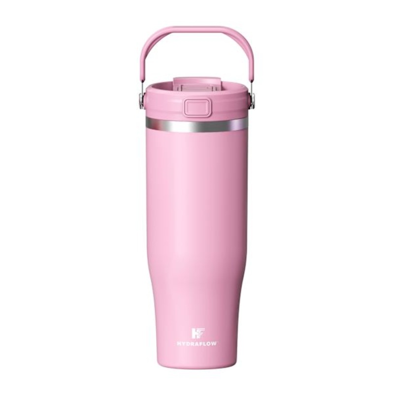 Pink Insulated Dual Lid Traveler Tumbler, 40oz
