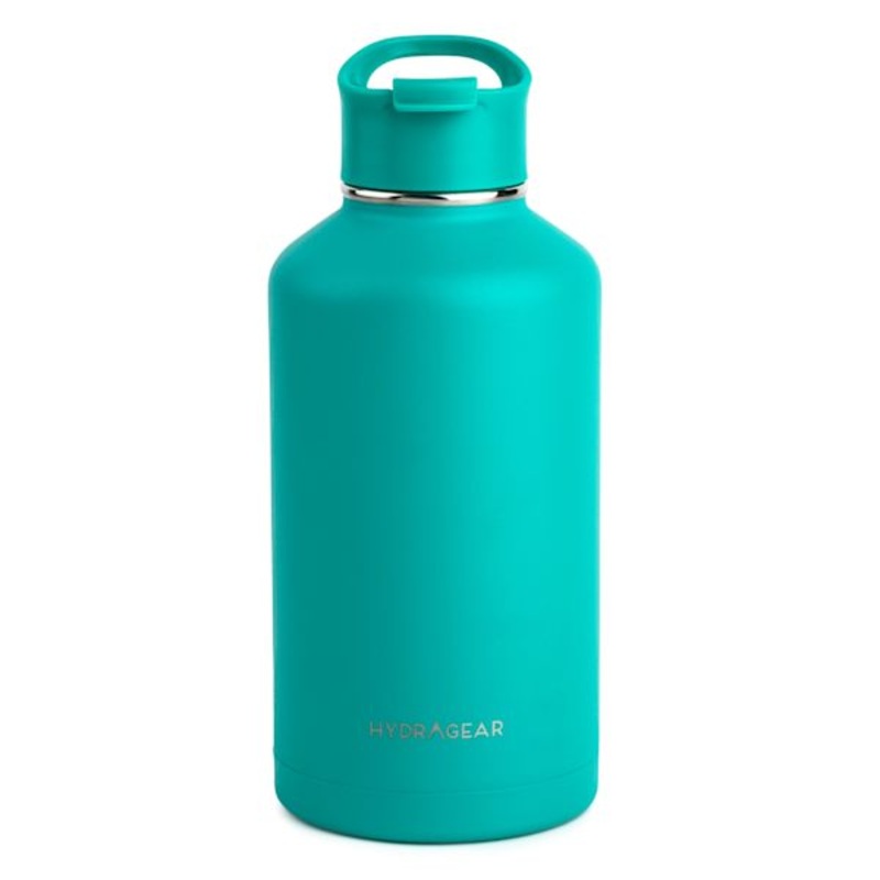 Powder-Coated Teal Timber Bottle, 64oz