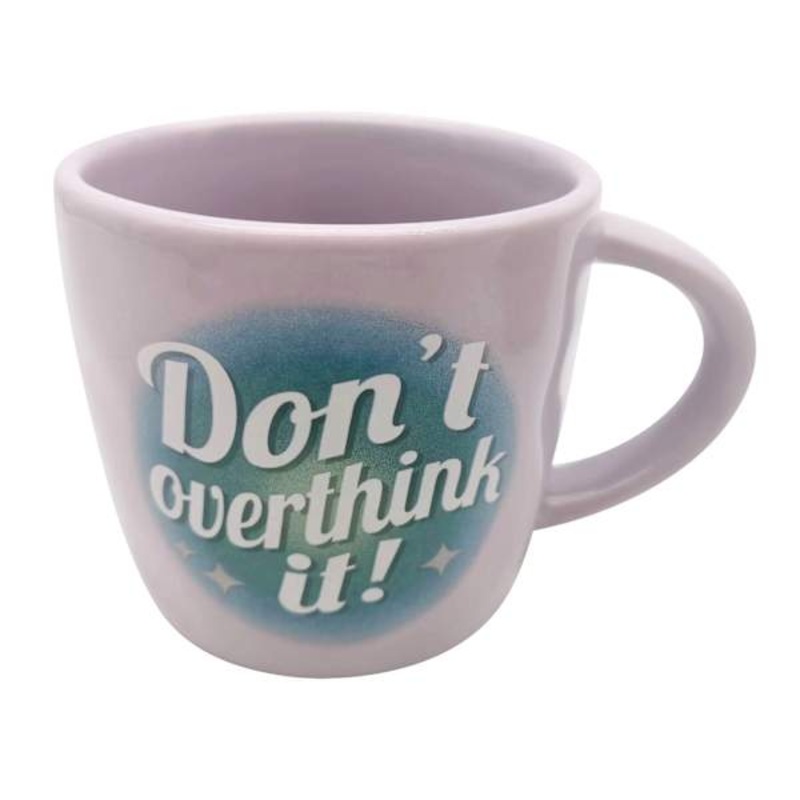 Purple Don’t Overthink It Mug, 14oz