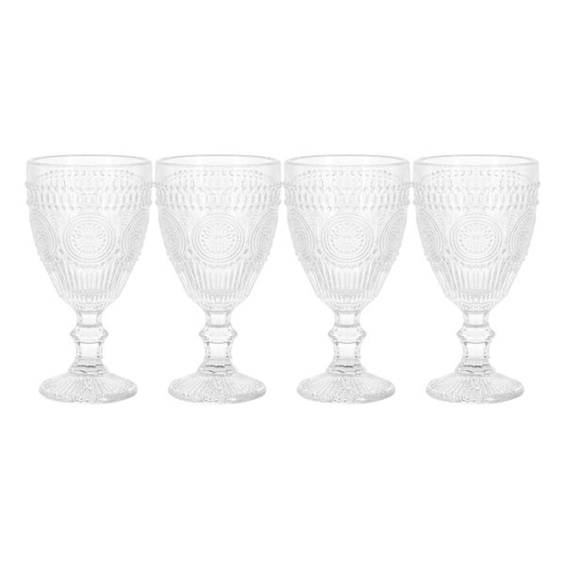 Set of 4 Circa Clear Wine Goblets, 10oz