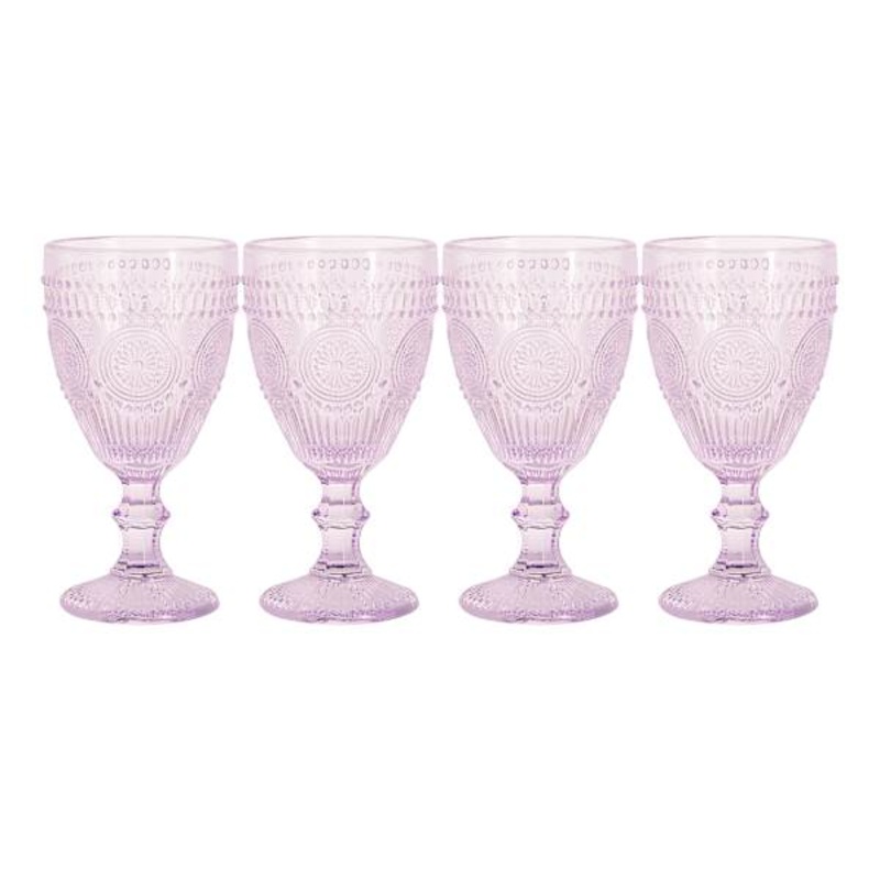 Set of 4 Circa Lavender Wine Goblets, 10oz