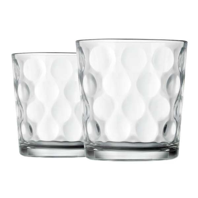 Set of 4 HE Eclipse Double Old Fashioned Glasses, 13oz