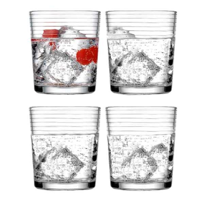 Set of 4 Solar Double Old Fashioned Glasses, 13oz