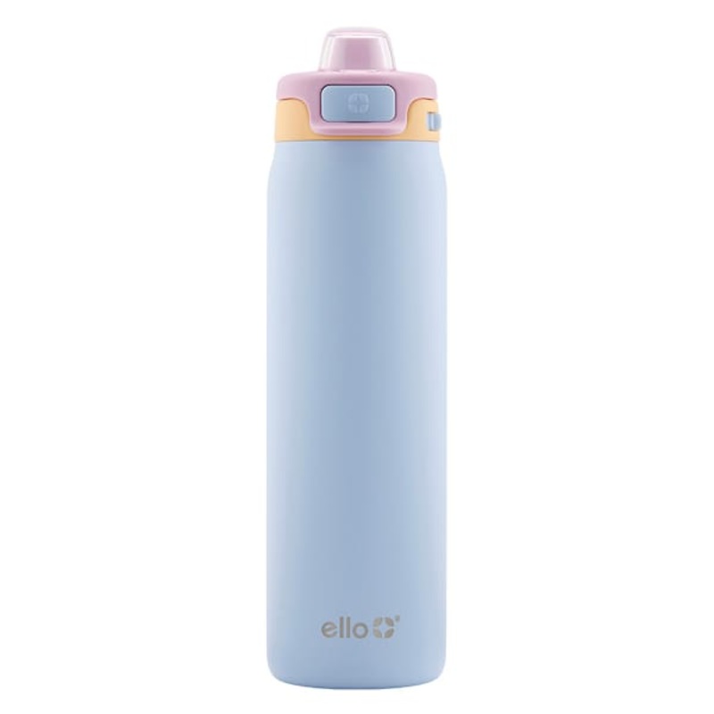 Ello Pop & Fill Coastal Sunrise Stainless Steel Water Bottle, 22oz
