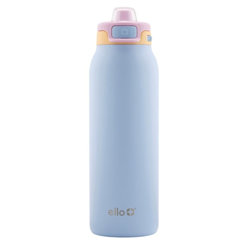 Ello Pop & Fill Coastal Sunrise Stainless Steel Water Bottle, 32oz