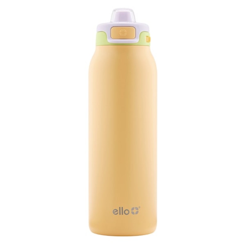 Ello Pop & Fill Sunset Meadow Stainless Steel Water Bottle, 32oz