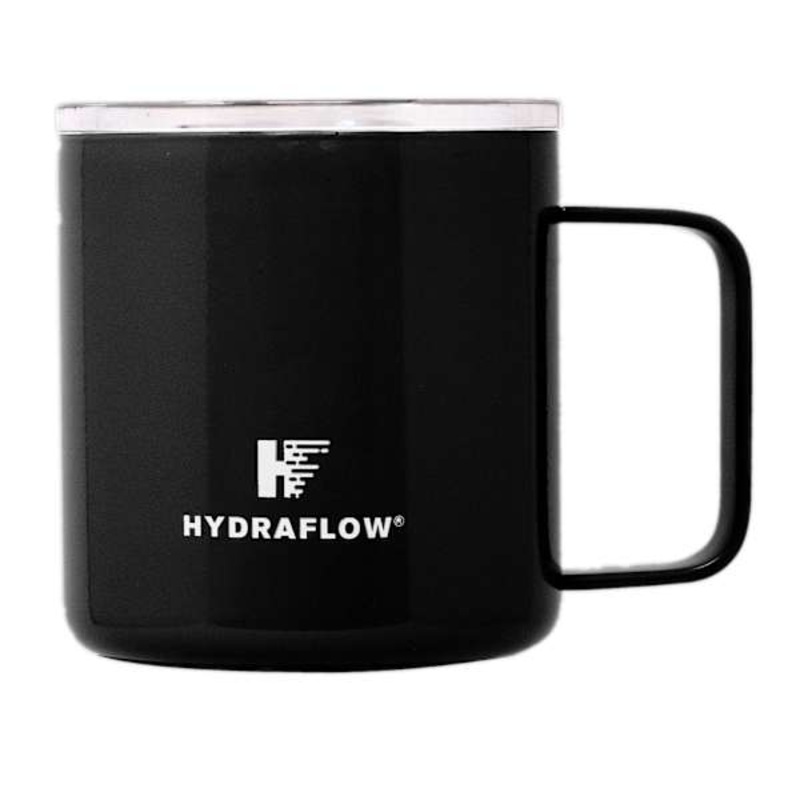Hydraflow Glossy Black Parker Vacuum Insulated Mug, 10oz