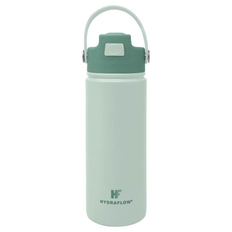 Hydraflow Green Hybrid Insulated Flip Straw Bottle, 17oz